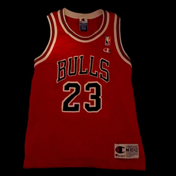 Champion Other - Jordan bulls jersey champion size Medium 10-12 youth vintage  *rare*